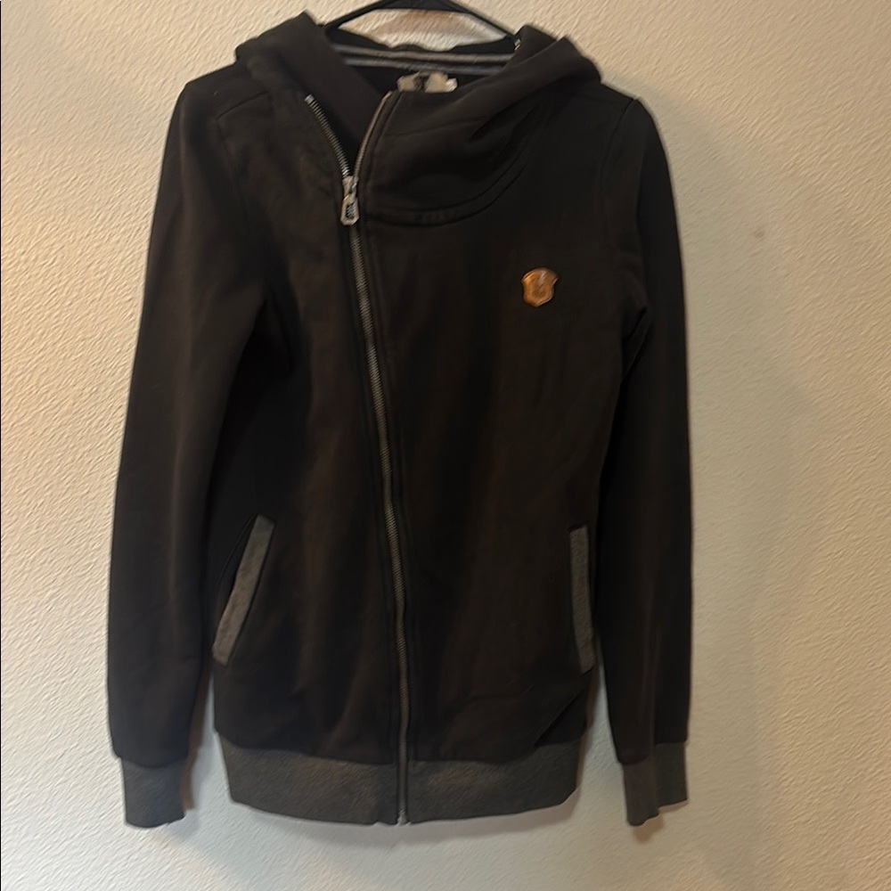 DJT Black Hoodie with Brown Patch